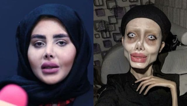 Angelina Jolie’s ‘zombie lookalike’ is revealed when she is released from jail after duping everyone.