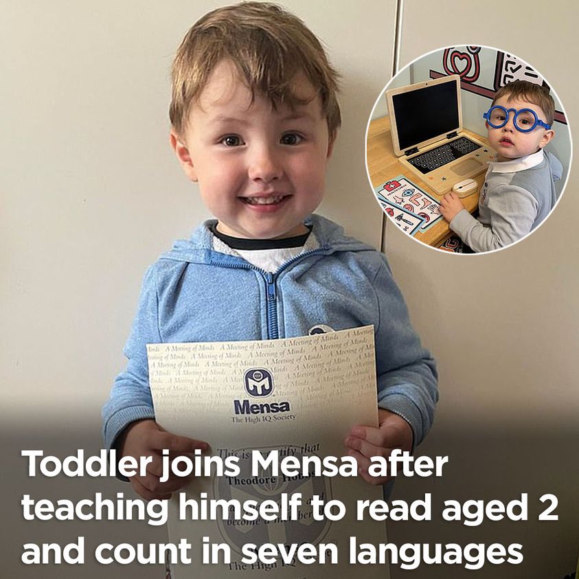 After teaching himself to read at the age of two, a boy joins Mensa.