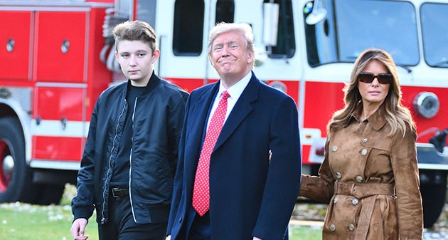 The latest image of Barron Trump towering over his father. People are talking about Donald Trump.