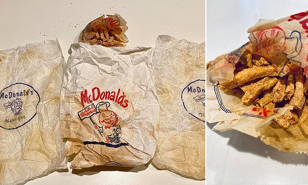 During a home renovation, a couple discovers 63-year-old preserved McDonald’s fries in the bathroom wall.