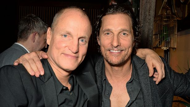 In a rare family photo, Matthew Mcconaughey poses with lookalike sons.