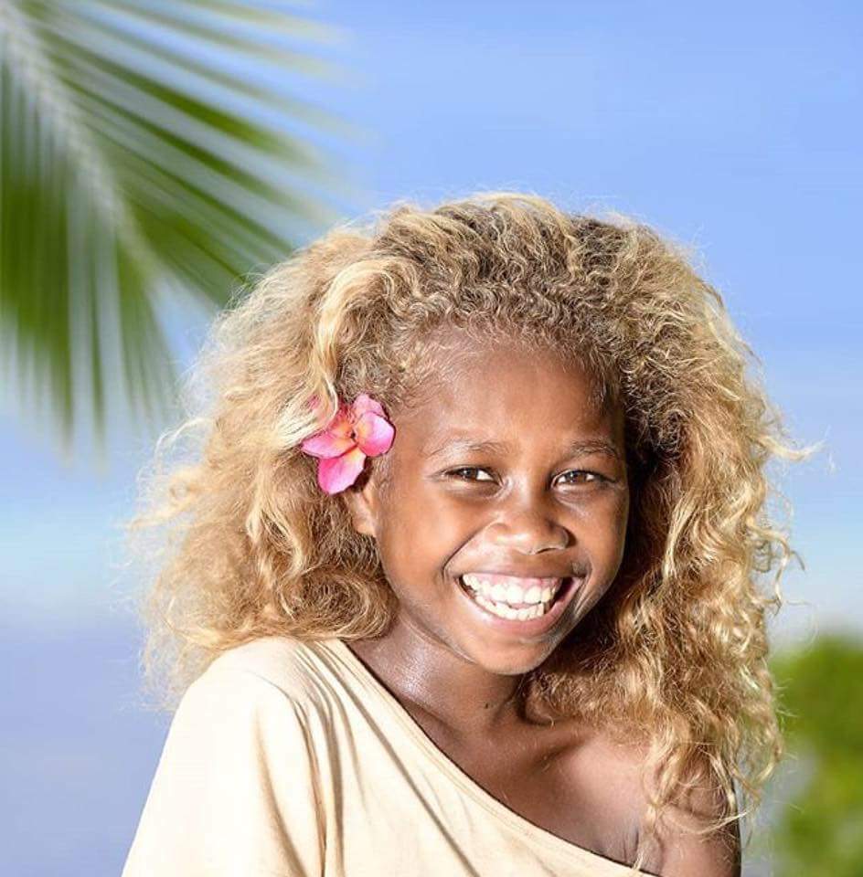 People From Melanesia Have Dark Skin and Blonde Hair