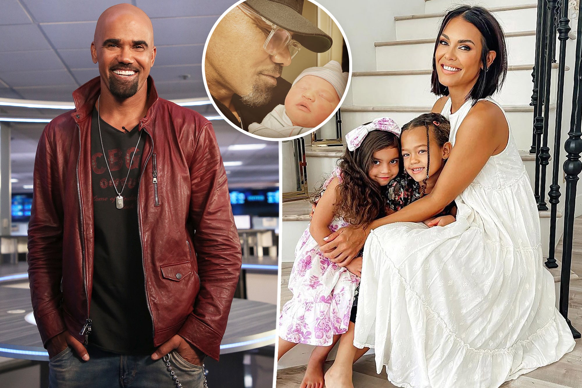 Shemar Moore shows off his daughter Frankie for the first time.