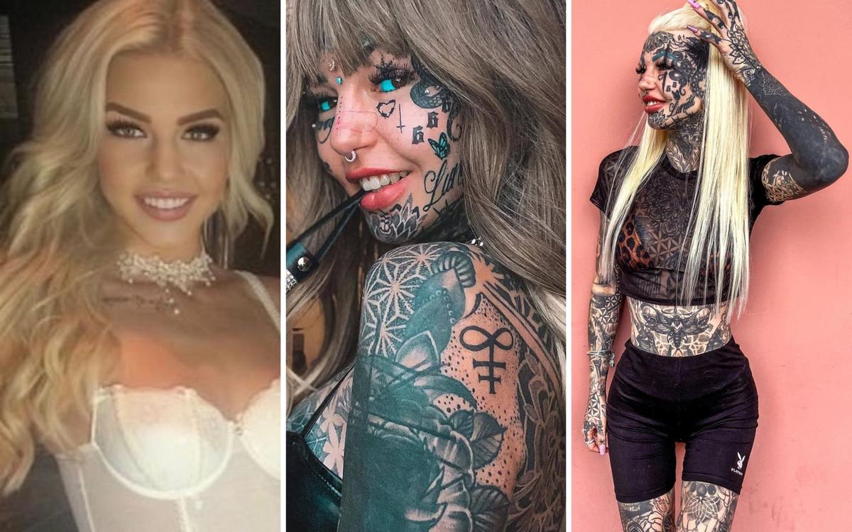 A model from Australia alleges she is having problems finding employment. Why? She thinks it’s because 99% of her body is covered in tattoos. Amber Luke, who was born in Queensland, has primarily received media attention for her tattoos and other physical modifications.