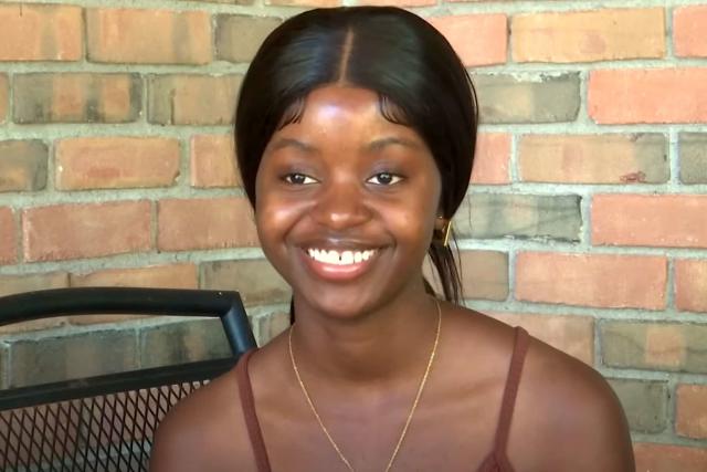 Outstanding student Juliane Lukambo, who attends Northland High School in Ohio, will enroll at the University of Dayton in the autumn.