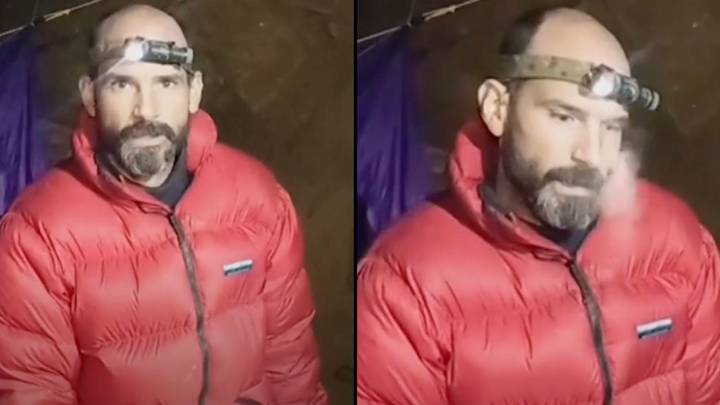 Man trapped 3,400ft inside cave shares emotional video after being ‘close to edge’