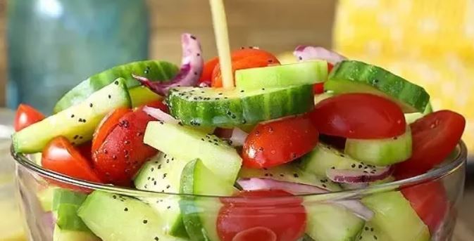 In case you didn’t know, tomatoes and cucumbers should never be combined in a salad