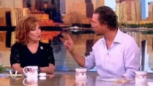 Matthew McConaughey SHUTS UP Joy Behar